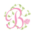 pink/green letter
