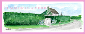 summer is a verb logo