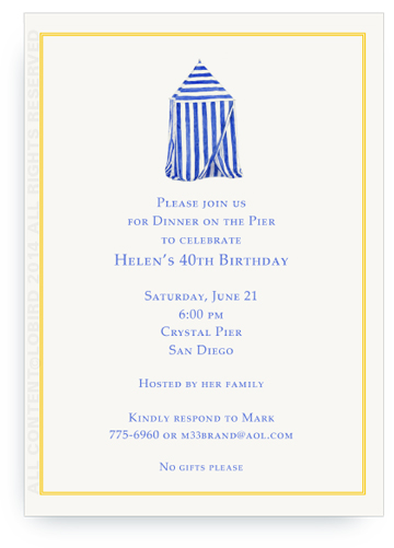 invitation beach cabana