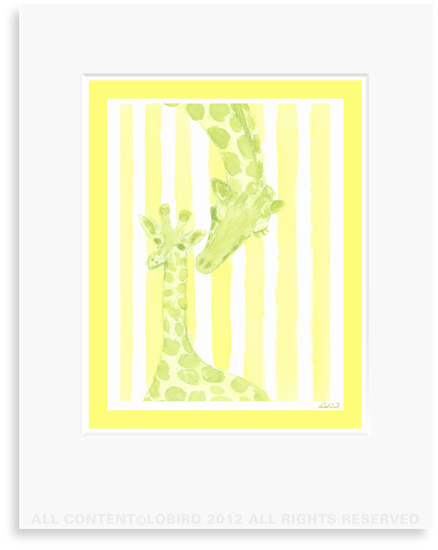 Giraffe-mother/baby