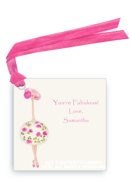 ostrich fleur tag