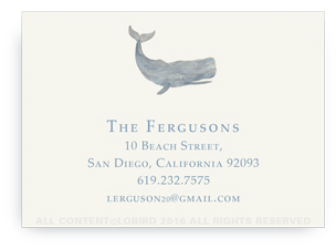 sperm whale calling card