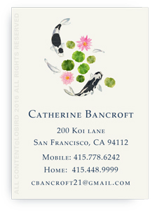 Koi Swimming1 calling card