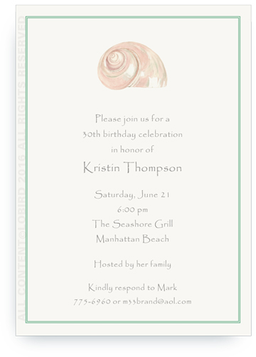 Pearl Turban Shell Invite