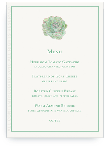succulent menu