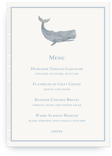 Sperm Whale Menu