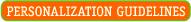personalization guidelines