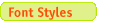 about font styles