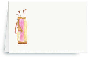 Pink Vintage Nantucket Golf Bag