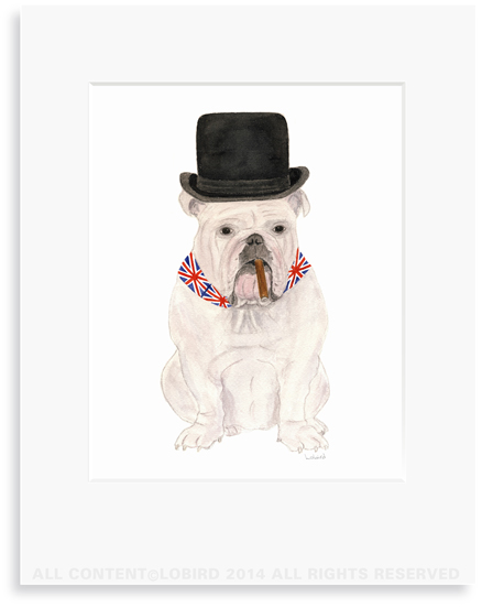 English Bulldog Print