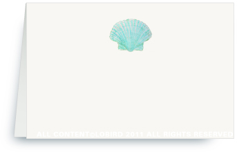 Blue Scallop Shell