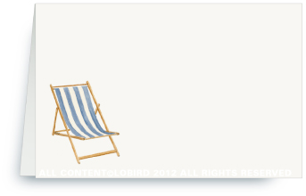 beach chair red