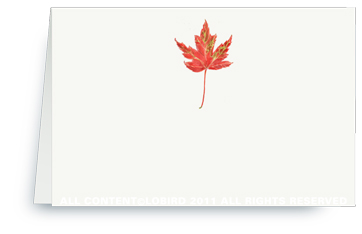 Autumn Leaf -Red