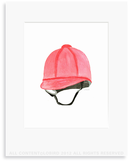 Equestrian-Red Helmet