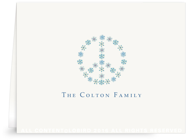 snowflake peace sign notes