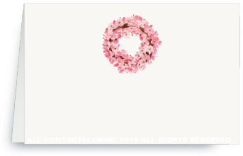 White Rabbit with Magnolia Wreath